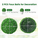 2 PCS Holly Artificial Topiary Balls 19.5 Inch Faux Boxwood Balls by LJGDeals