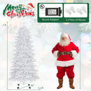 7 FT Artificial Xmas Tree with 1880 PE PVC Branch Tips for Party and Carnival by LJGDeals