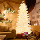 7 FT Artificial Xmas Tree with 1880 PE PVC Branch Tips for Party and Carnival by LJGDeals