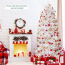 7 FT Artificial Xmas Tree with 1880 PE PVC Branch Tips for Party and Carnival by LJGDeals