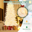 7 FT Artificial Xmas Tree with 1880 PE PVC Branch Tips for Party and Carnival by LJGDeals
