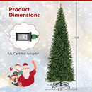 12 FT Artificial Christmas Tree with 800 Warm White LED Lights for Home Party Shopping Mall by LJGDeals
