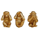 GobekUsa Golden Monkey Sculpture: Artisanal Baboon Decorative Figurine for Home Decor
