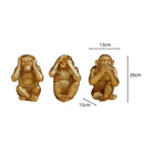 GobekUsa Golden Monkey Sculpture: Artisanal Baboon Decorative Figurine for Home Decor