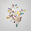 GobekUsa Champagne Agate Leaf Wall Sconce: Artistic Lighting Fixture for Bedroom