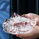 GobekUsa Iceberg Glass Dessert Plate: Artistic French Club Tableware