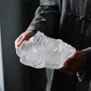 GobekUsa Iceberg Glass Dessert Plate: Artistic French Club Tableware