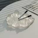 GobekUsa Iceberg Glass Dessert Plate: Artistic French Club Tableware
