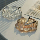 GobekUsa Iceberg Glass Dessert Plate: Artistic French Club Tableware