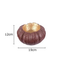 GobekUsa Gold Pumpkin Resin Sculpture Ornaments Home Decor-Artistic Room Aesthetics