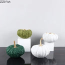 GobekUsa Gold Pumpkin Resin Sculpture Ornaments Home Decor-Artistic Room Aesthetics