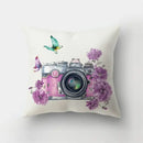 Artistic nature and animal short plush pillowcase bedroom decor by Decorbites