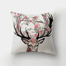 Artistic nature and animal short plush pillowcase bedroom decor by Decorbites