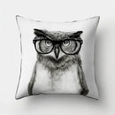Artistic owl pillow cover bedroom decor by Decorbites
