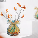 GobekUsa Bubble Glass Vase: Hydroponics Table Decor, Flower Arrangement, Aesthetic Room Accent