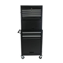 6 Drawer Lockable Tool Cabinet On Wheels With Detachable Toolbox