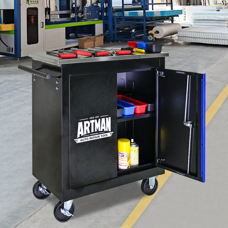 Movable Lockable Double Door Partition Storage Locker, photo 2 of 4