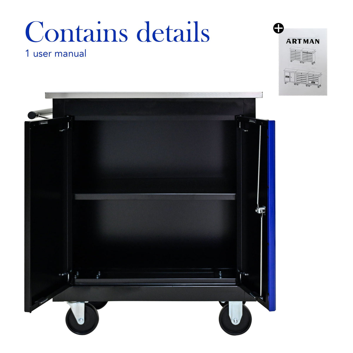 Movable Lockable Double Door Partition Storage Locker, photo 3 of 4