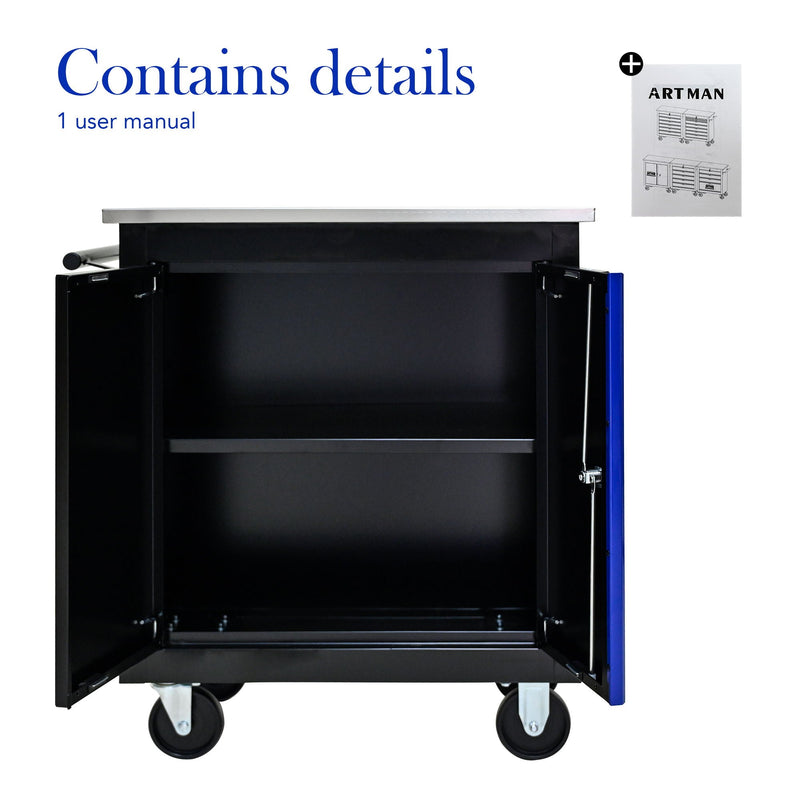 Movable Lockable Double Door Partition Storage Locker, photo 3 of 4
