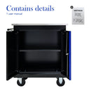 Movable Lockable Double Door Partition Storage Locker