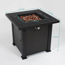 High Heat 50000 BTU Propane Fire Pit Table 28 Inch