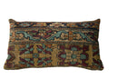 Antique Kerman Rug Fragment Pillow