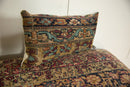 Antique Kerman Rug Fragment Pillow