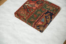 Decorative Cork Board Antique Kurdish Hamadan Rug Fragment Art