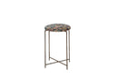 Reclaimed Antique Rug Fragment Side Table Stand 3 of 7
