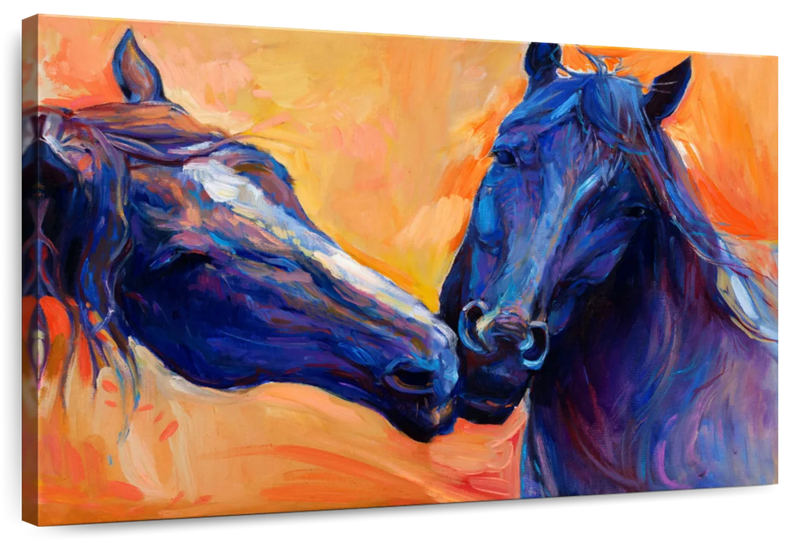 Blue Horses Wall Art