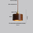GobekUsa Ash Wood LED Pendant Lamp Adjustable Hanging Lights Luminaire
