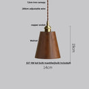 GobekUsa Ash Wood LED Pendant Lamp Adjustable Hanging Lights Luminaire
