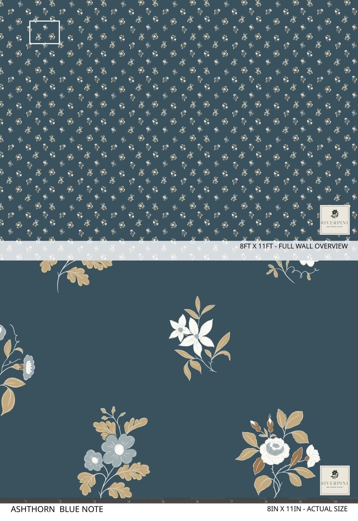 Ashthorn Wallpaper Blue Note, photo 3 of 4