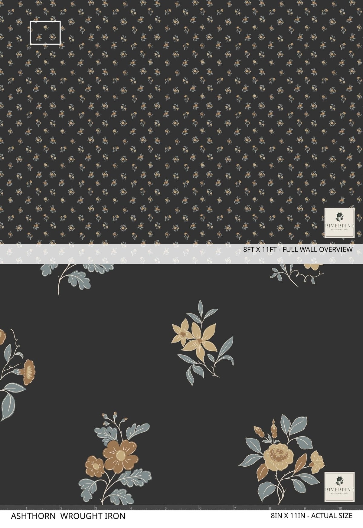 Ashthorn Wallpaper Wrought Iron, photo 3 of 4