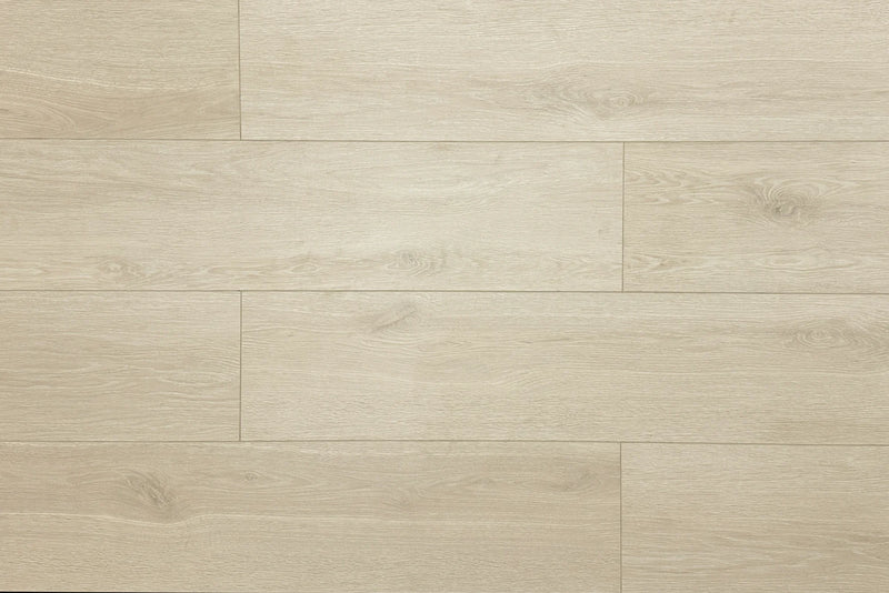 Ashy Beige Micro Bevel Matte 9.25"x60" Waterproof Laminate Flooring 12mm - Linea