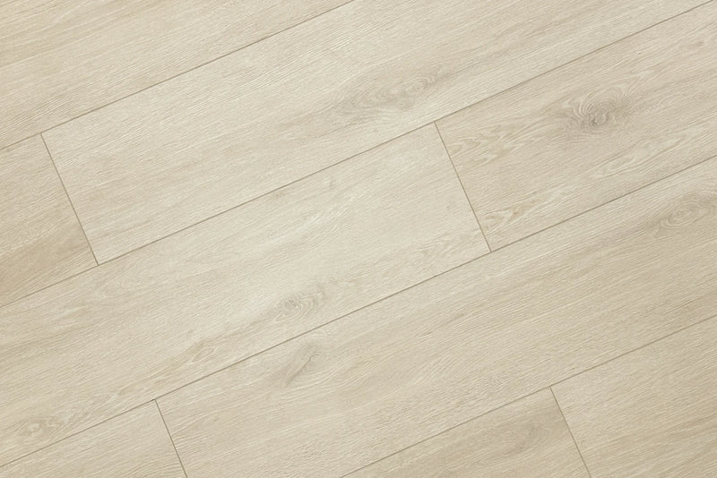 Ashy Beige Micro Bevel Matte 9.25"x60" Waterproof Laminate Flooring 12mm - Linea