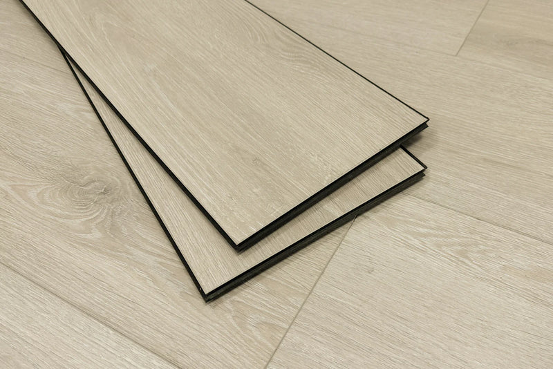 Ashy Beige Micro Bevel Matte 9.25"x60" Waterproof Laminate Flooring 12mm - Linea