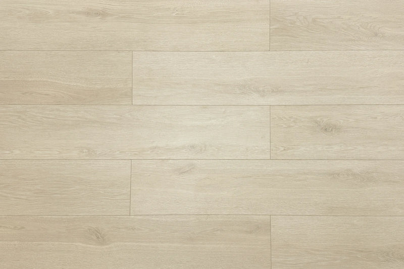 Ashy Beige Micro Bevel Matte 9.25"x60" Waterproof Laminate Flooring 12mm - Linea