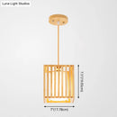 GobekUsa Asian Wood Island Pendant Light - Natural Wood Finish