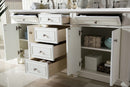 James Martin Bristol 72" Double Bathroom Vanity, Bright White