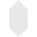 Aspen White Honed Large Picket Waterjet Marble Tiles 6x12