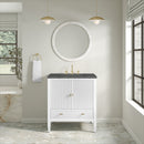 James Martin Myrrin 30" Single Bathroom Vanity, Bright White