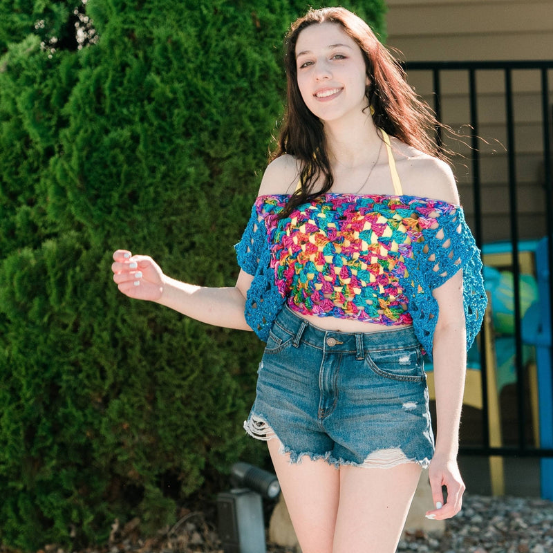 Astral Crochet Granny Square Top Pattern