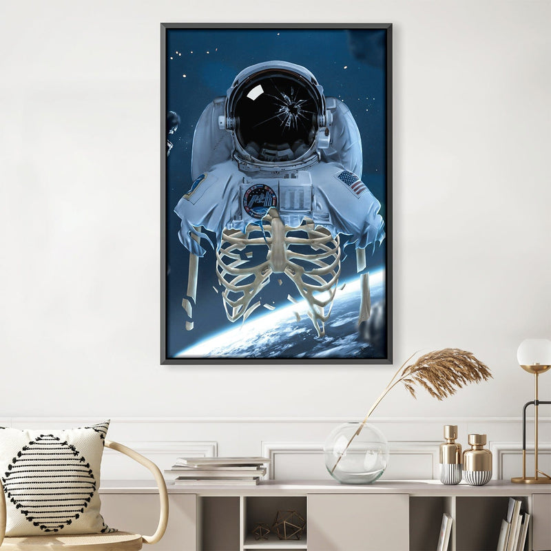 Astronaut Skeleton Canvas