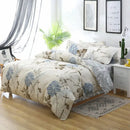 GobekUsa Cartoon Lattice Floral Geometric Pattern Bedding Set