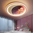 GobekUsa Boys' Room Space Ceiling Lamp Efficient Cartoon Design