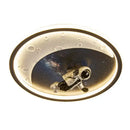 GobekUsa Boys' Room Space Ceiling Lamp Efficient Cartoon Design