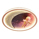 GobekUsa Boys' Room Space Ceiling Lamp Efficient Cartoon Design