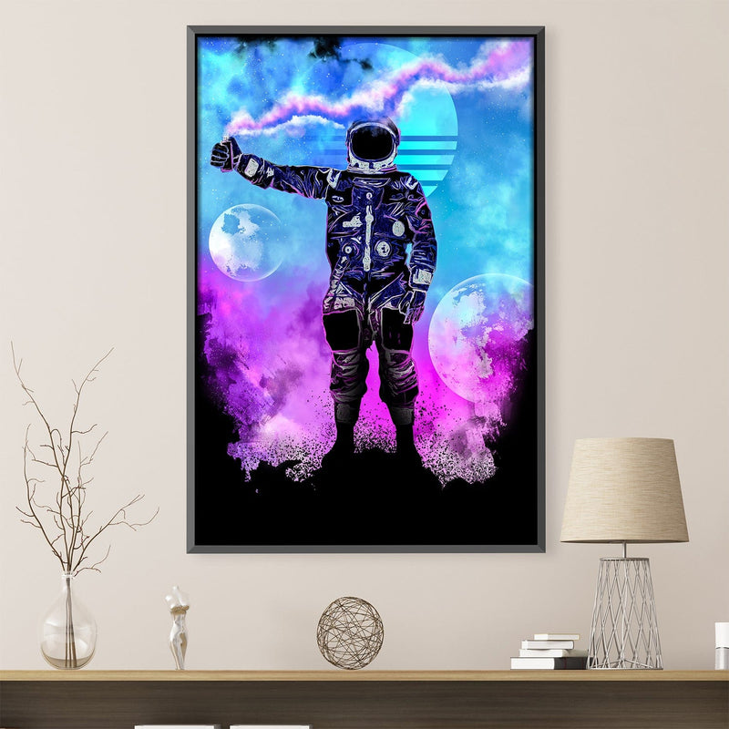 Astronaut Smoke Canvas