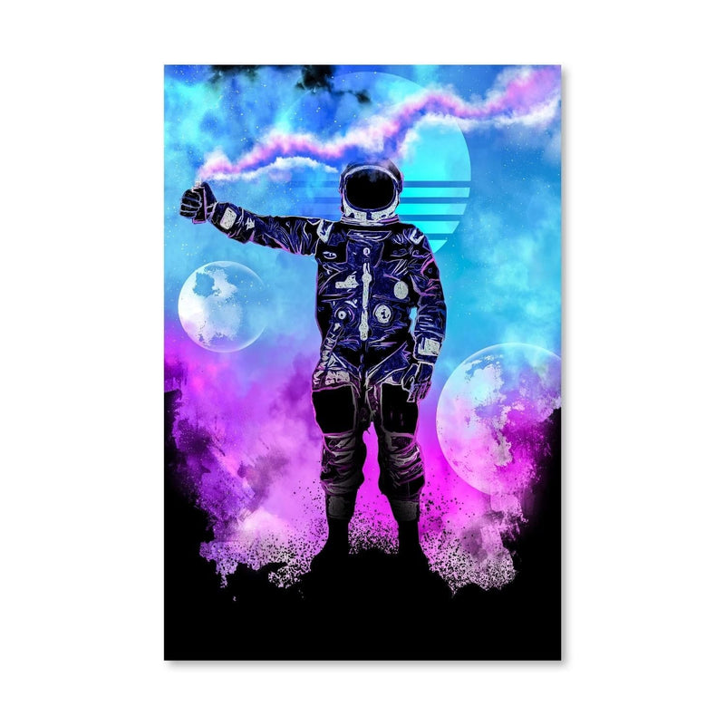 Astronaut Smoke Canvas
